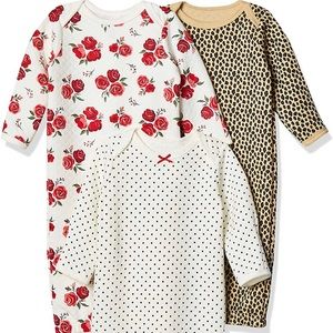 (LIKE NEW!) 3 Quilted Baby Sleepers